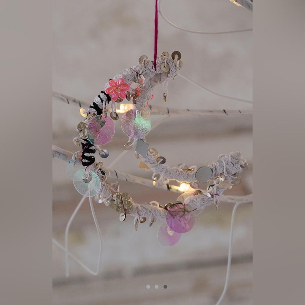 NWT Free People Moon Sparkle Beaded Ornament